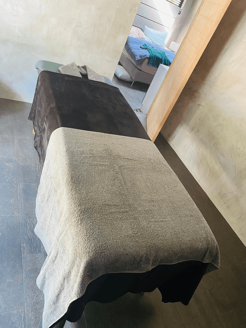 Luxury mobile spa setup at home in Durbanville estate, Northern Suburbs Cape Town